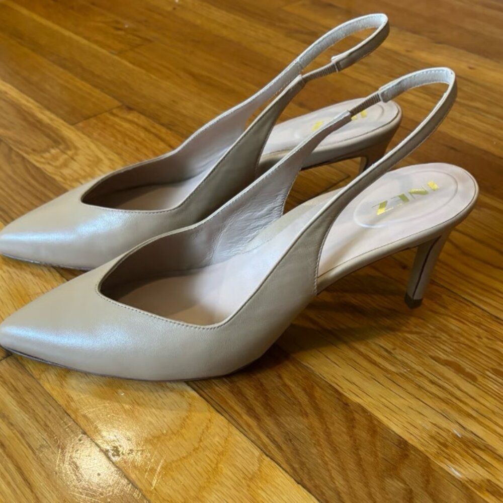 NEW NWOB WOMEN'S INEZ MIA SLINGBACK HEELS PUMPS SHOES SIZE 9.5 W ROOMY